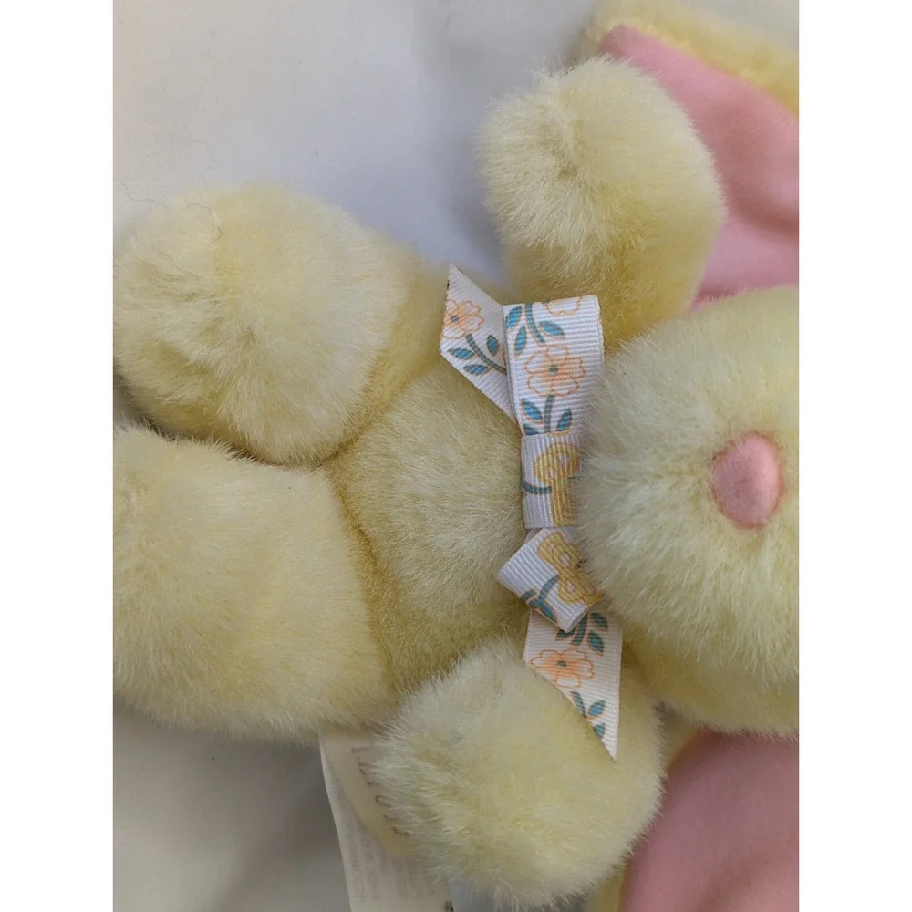 TL Toys Yellow Rabbit Plush Lop‎ Ears 7 Inch Stuffed Animal Toy
